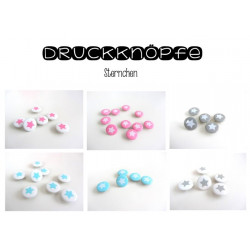 Jersey Druckknöpfe 11mm Snaps - Stern